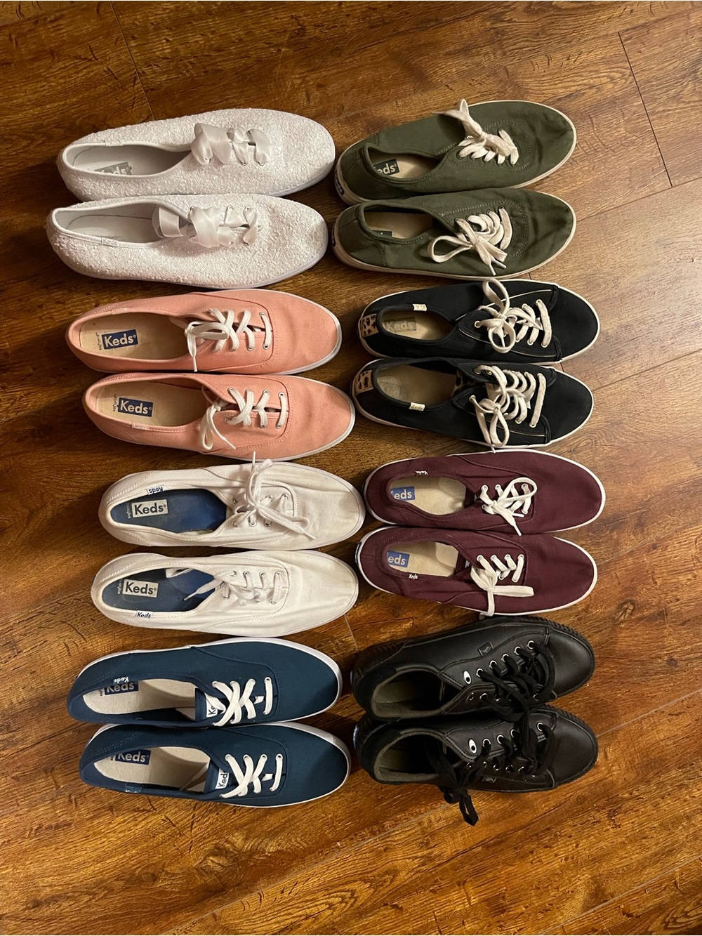8 pairs of Keds Women’s Canvas Sneakers - Multiple Colors